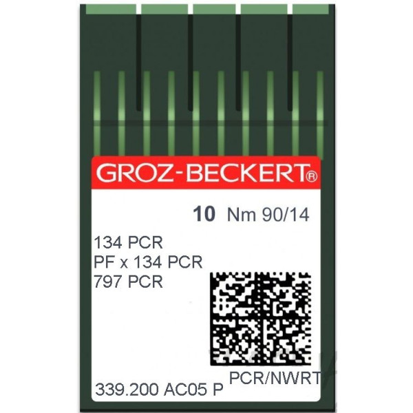 Игла Groz-Beckert 134PCR, PFx134PCR лопатка с толстой колбой 10 шт/уп