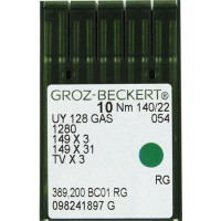 Игла Groz-Beckert UY128GAS, 1280, 149x3 для распошивальных машин 10 шт/уп