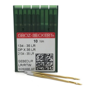 Игла Groz-Beckert 134-35LR GEBEDUR позолоченная для колонковых машин 10 шт/уп