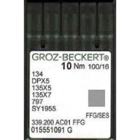 Голка Groz-Beckert 134, DPx5, 135x5 FFG з товстої колбою для трикотажу 10 шт / уп
