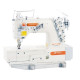 Siruba F007K-U712-264/FSP/FEC плоскошовная четырехниточная машина с двумя петлителями, механизмом подачи и электрообрезкой тесьмы  