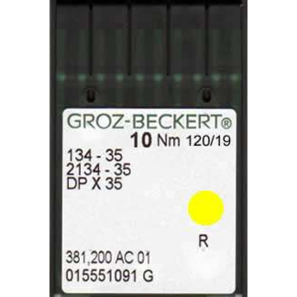 Игла Groz-Beckert 134-35, 2134-35, DPx35 для колонковых машин 10 шт/уп