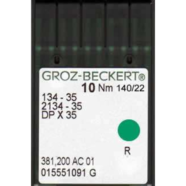 Игла Groz-Beckert 134-35, 2134-35, DPx35 для колонковых машин 10 шт/уп