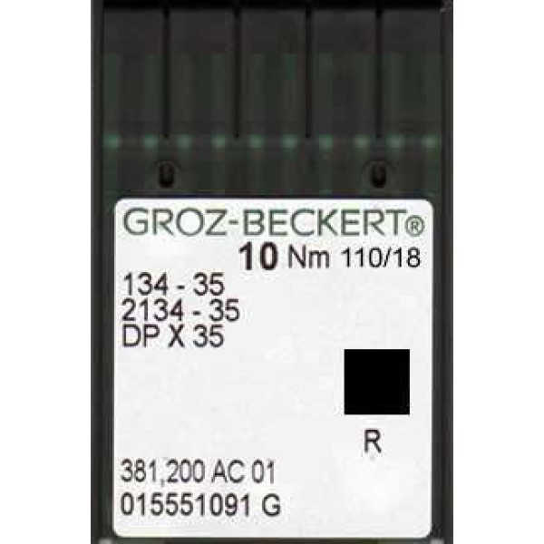 Игла Groz-Beckert 134-35, 2134-35, DPx35 для колонковых машин 10 шт/уп