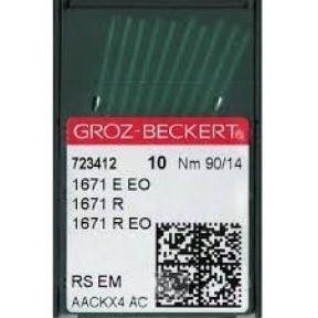 Игла Groz-Beckert 1671E EO/1671R/1671R EO Упаковка 10шт