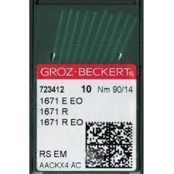 Игла Groz-Beckert 1671E EO/1671R/1671R EO Упаковка 10шт