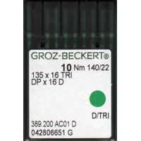 Игла Groz-Beckert 135x16TRI, DPx16D для кожи 10 шт/уп