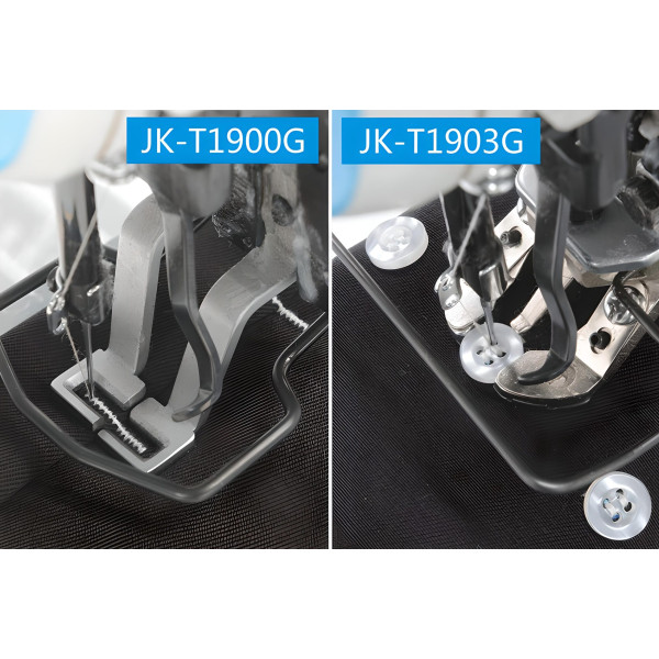 Jack JK-T1900GH-D Високошвидкісна електронна Закріплювальна машина з площею шиття 30 × 40мм для важких тканин