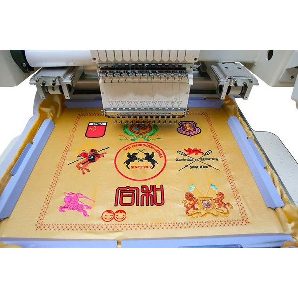 Промышленная одноголовочная 12-ти игольная вышивальная машина Dison DS-CT1501H с рабочим полем 600x400 мм