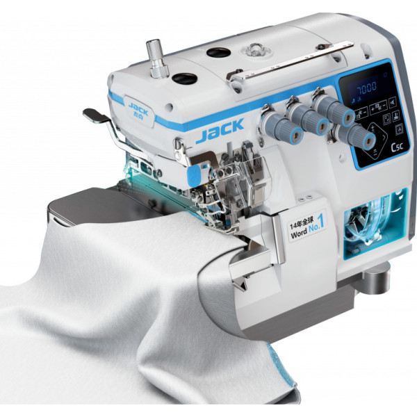 Оверлок Jack C5C-4-M03/333 с интеллектуальной системой подачи ткани Rhino