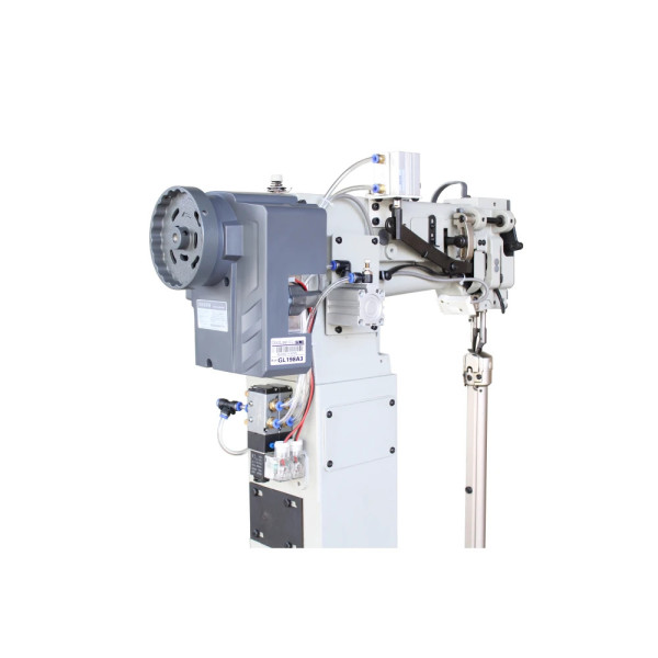 BEYOUNG BM-8365D Одноигольная колонковая машина с тройным механизмом подачи материала и встроенным серводвигателем
