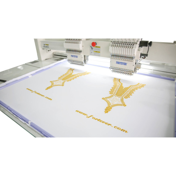 FORTEVER FT-1502F (500×500×850 мм) двухголовая промышленная вышивальная машина