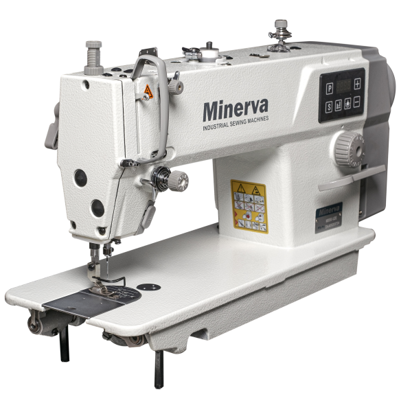 Minerva M818-1JDE Промислова одноголкова швейна машина човникового стібка з функцією обрізки нижньої нитки